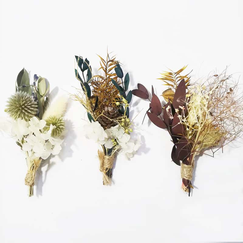 Dried flower corsage