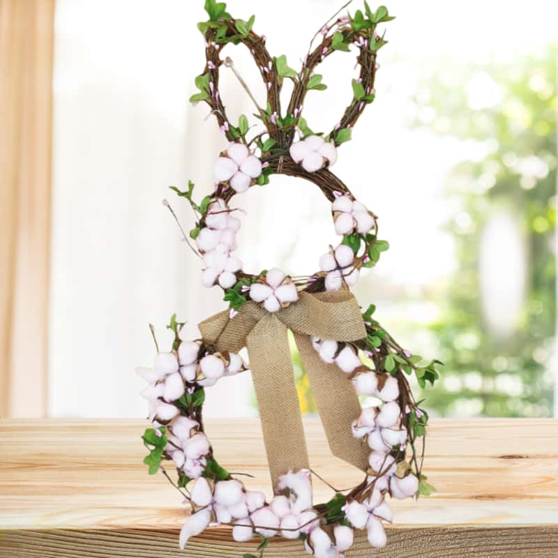 Easter decoration of bunny shape