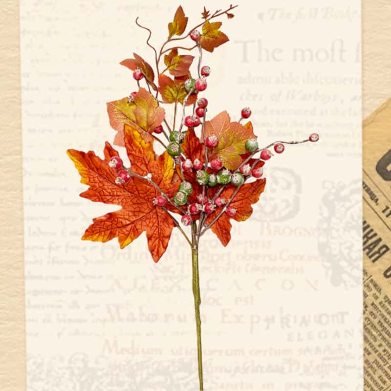 Fall maple and berry spray