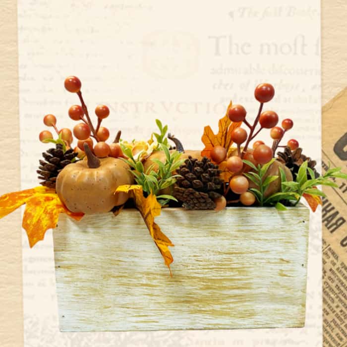 Fall artificial potted plant for desktop decor