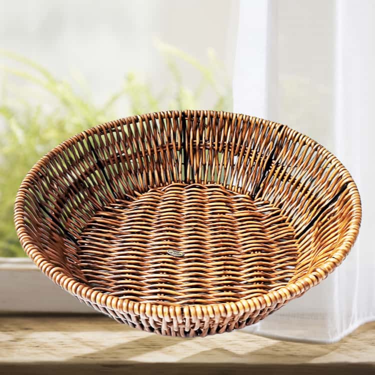 Woven basket round