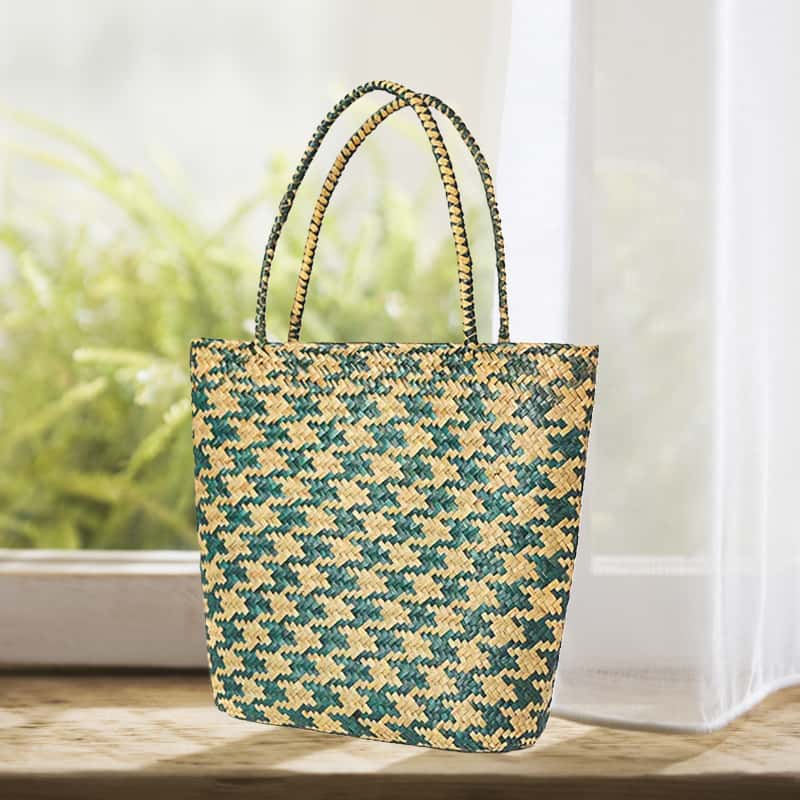 Handmade seagrass basket