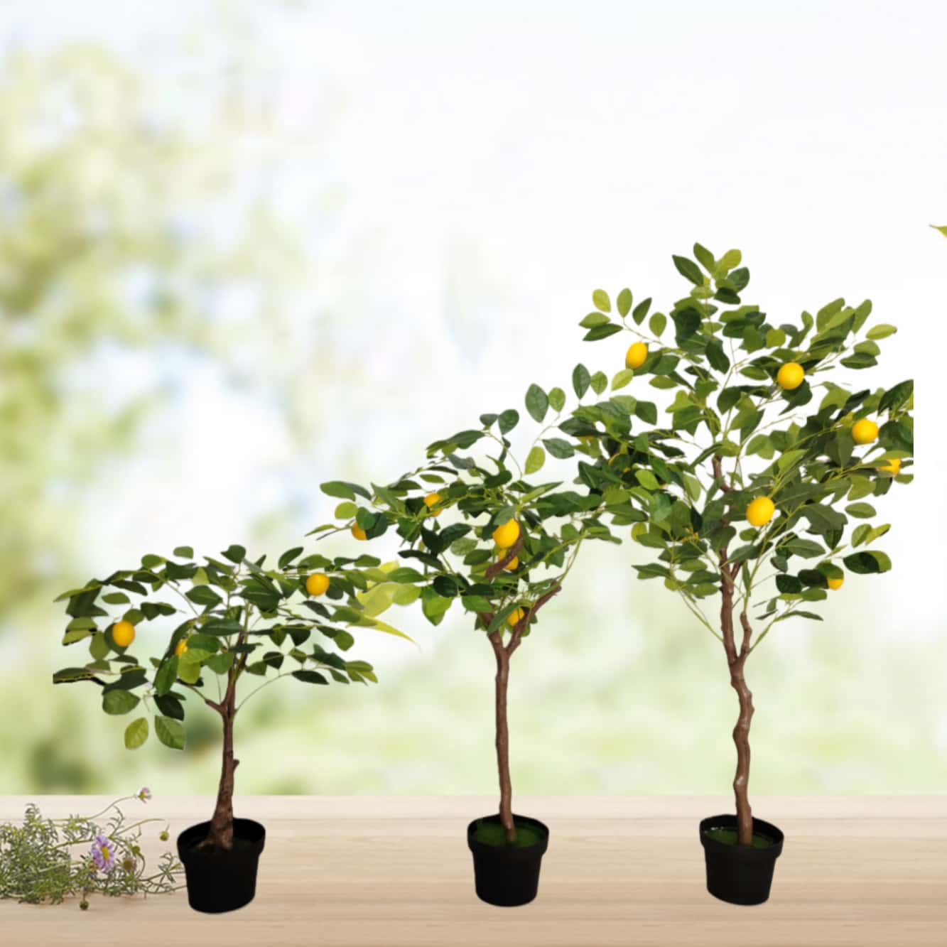 Artificial lemon tree
